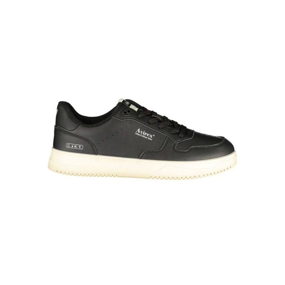 Avirex Black Polyurethane Men Men's Sneaker